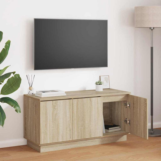TV-Möbel Sonoma Ek TV Skåp med LED 100 x 38 x 49 cm