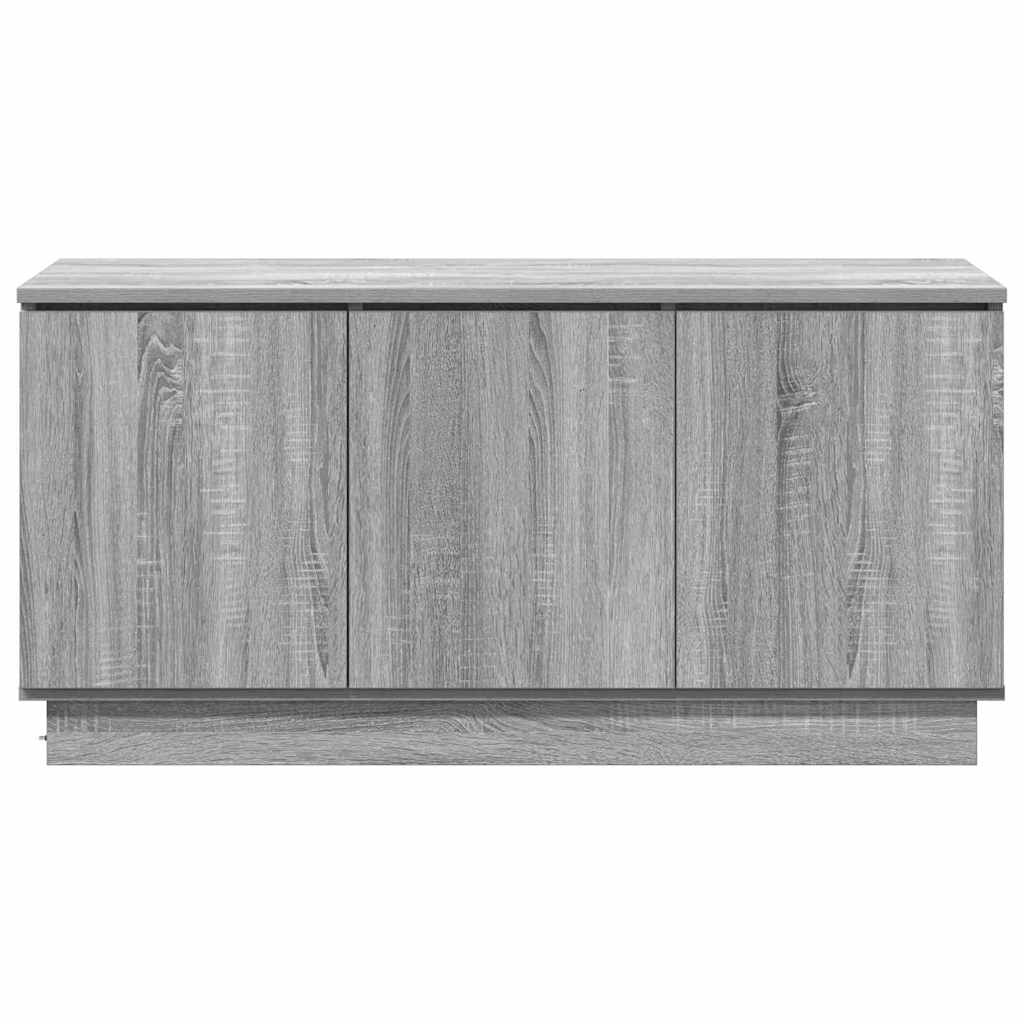 TV-Möbel Sonoma Grå TV Skåp med LED 100 x 38 x 49 cm