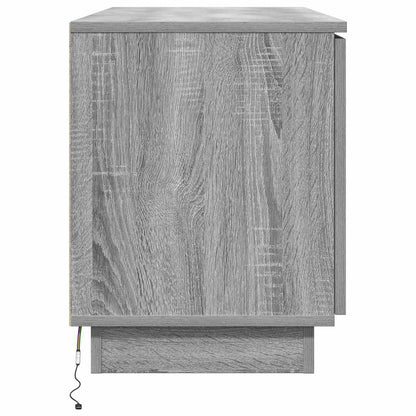 TV-Möbel Sonoma Grå TV Skåp med LED 100 x 38 x 49 cm
