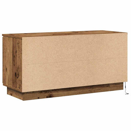 TV-Möbel Åldrat Trä TV Skåp med LED 100 x 38 x 49 cm