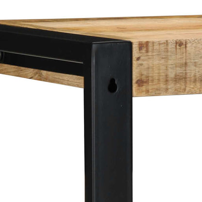 Vägghylla Trä 35x35x100 cm massiv mango i grovt trä