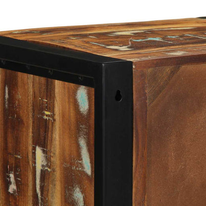 Sängbord Nattduksbord Trä flerfärgat 40x35x40 cm massivt trä återvunnet