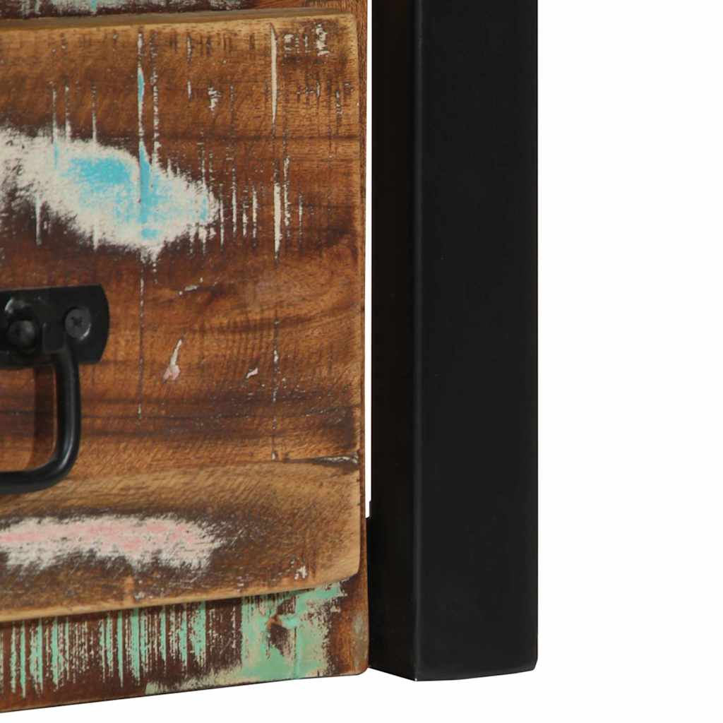 Sängbord Nattduksbord Trä flerfärgat 40x35x40 cm massivt trä återvunnet