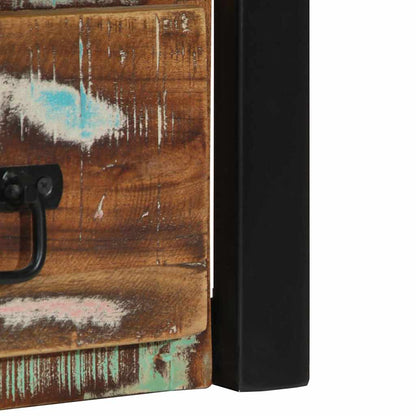 Sängbord Nattduksbord Trä flerfärgat 40x35x40 cm massivt trä återvunnet