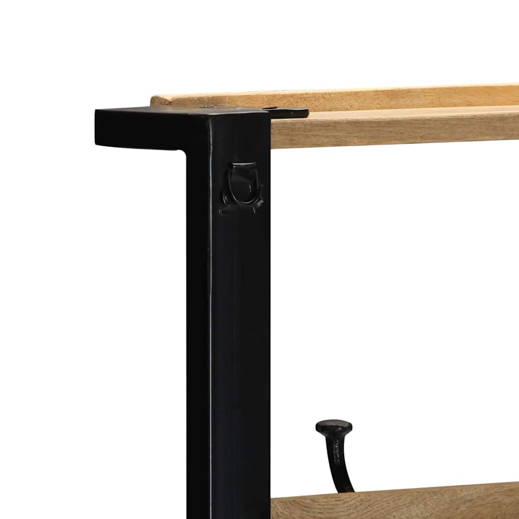 Hallmöbel 80x40x190 cm massiv grov trämango