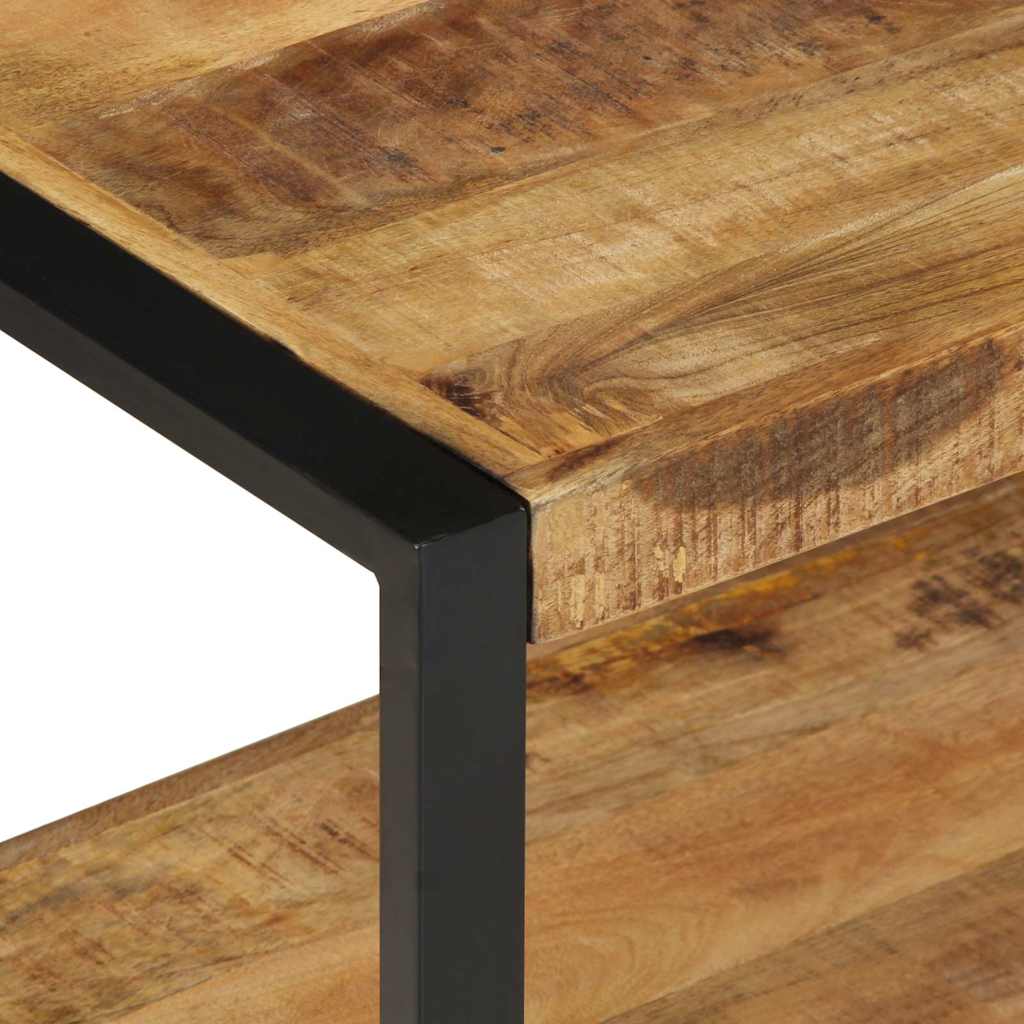 Hallmöbel 80x40x190 cm massiv grov trämango