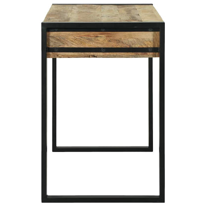 Sminkbord med hylla Brun 100 x 50 x 75 cm Massivt Mangoträ