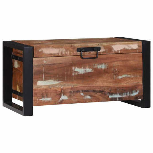 Förvaringskista Brun 60 x 30 x 30 cm Massivt återvunnet trä
