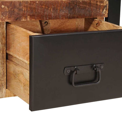 Hallmöbel Stol med låda Brun 40 x 40 x 90 cm Massivt Mangoträ