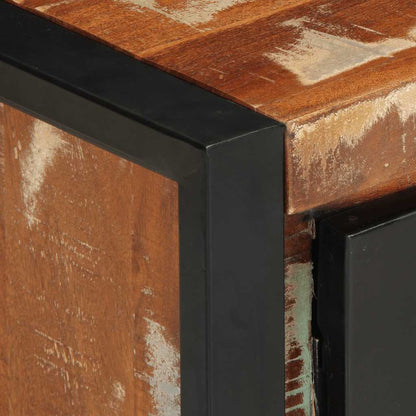 Soffbord Trä flerfärgad 90x50x36 cm massivt återvunnet trä