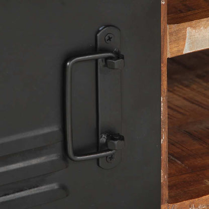 Soffbord Trä flerfärgad 90x50x36 cm massivt återvunnet trä