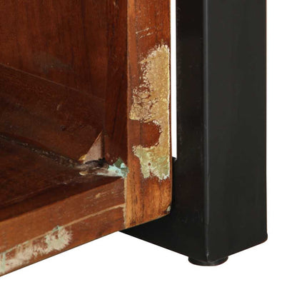 Soffbord Trä flerfärgad 90x50x36 cm massivt återvunnet trä