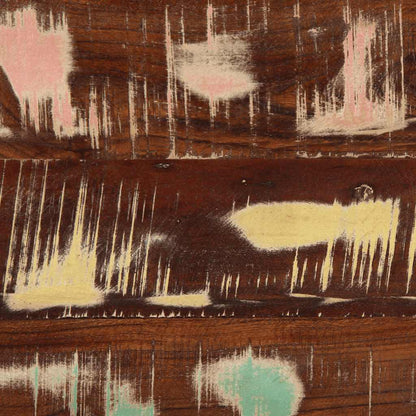 Soffbord Trä flerfärgad 90x50x36 cm massivt återvunnet trä