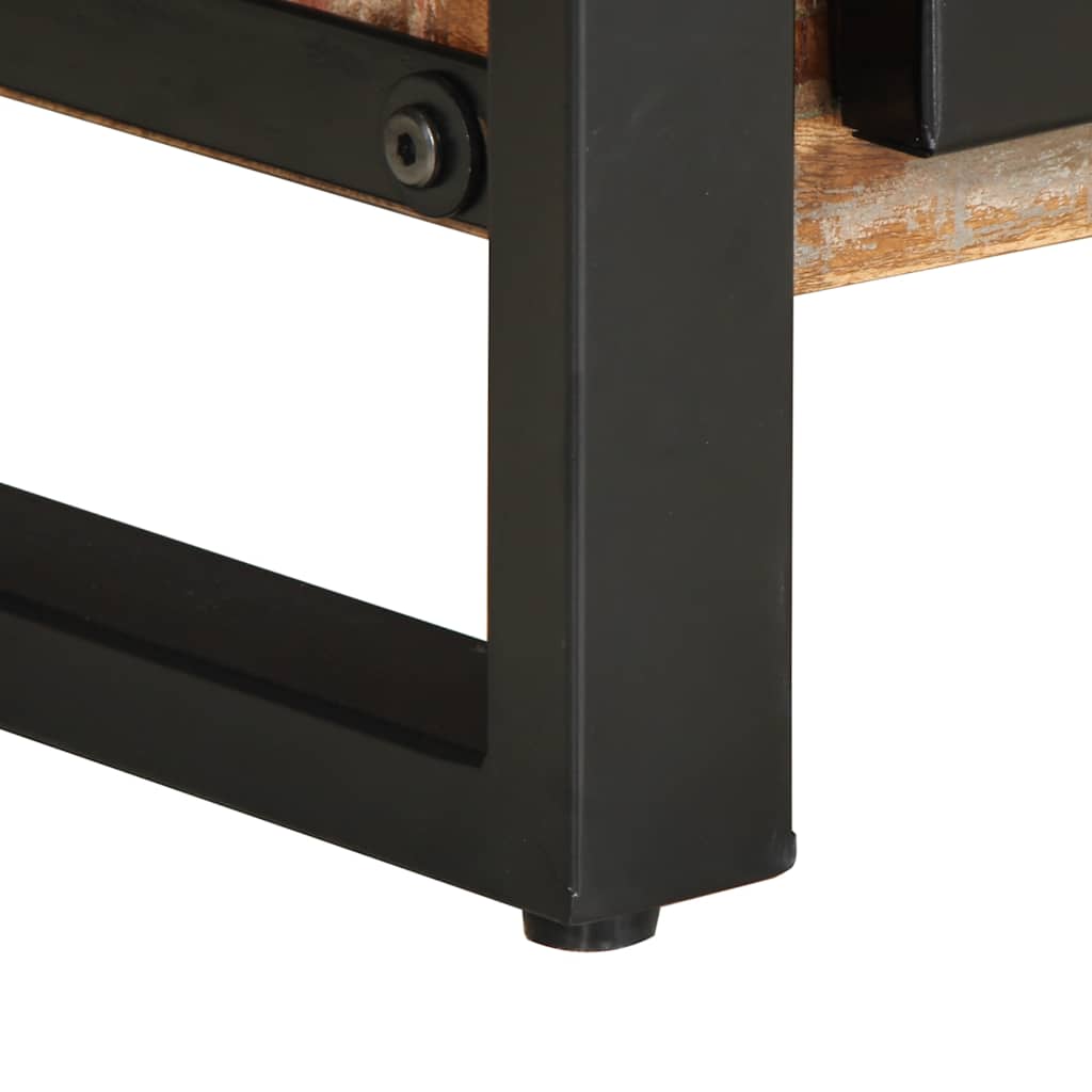 Soffbord Trä flerfärgad 90x50x36 cm massivt återvunnet trä