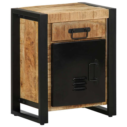 Sängbord Nattduksbord Trä 40x30x50 cm massivt grovt mangoträ