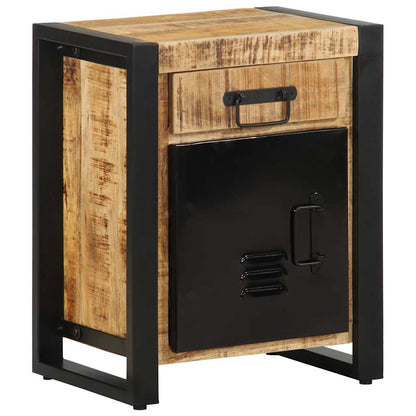 Sängbord Nattduksbord Trä 40x30x50 cm massivt grovt mangoträ