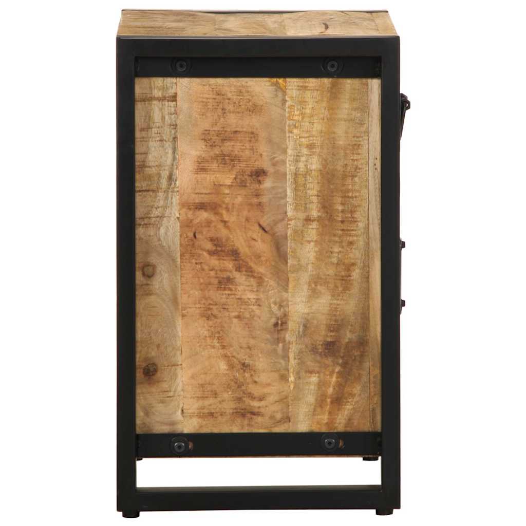 Sängbord Nattduksbord Trä 40x30x50 cm massivt grovt mangoträ