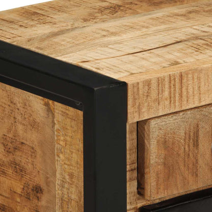 Sängbord Nattduksbord Trä 40x30x50 cm massivt grovt mangoträ