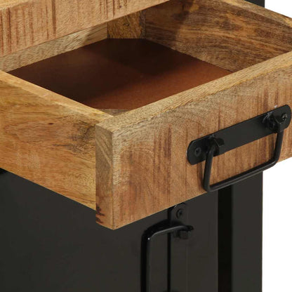 Sängbord Nattduksbord Trä 40x30x50 cm massivt grovt mangoträ