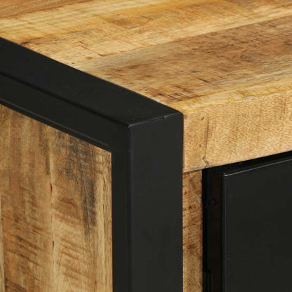 Sängbord Nattduksbord Trä 40x30x51 cm massivt grovt mangoträ