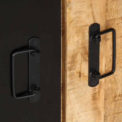 Avlastningsbord Konsollbord Trä 90x35x75 cm massivt grovt mangoträ