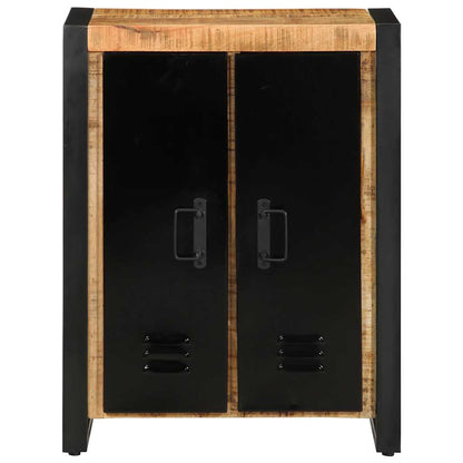 Skänk Trä 55x35x70 cm massivt grovt mangoträ