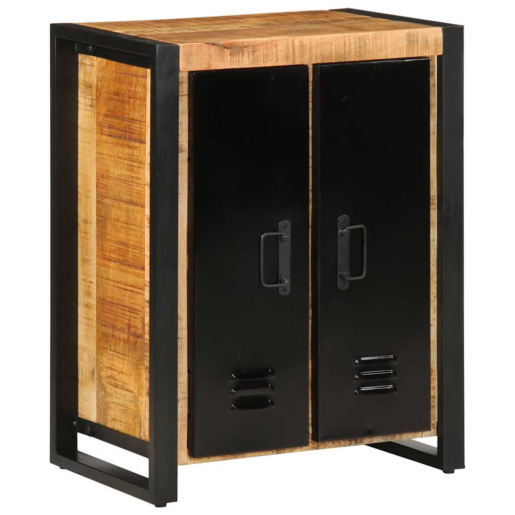 Skänk Trä 55x35x70 cm massivt grovt mangoträ