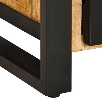 Skänk Trä 55x35x70 cm massivt grovt mangoträ