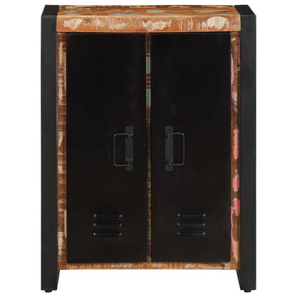 Skänk Trä flerfärgad 55x35x70 cm massivt återvunnet trä