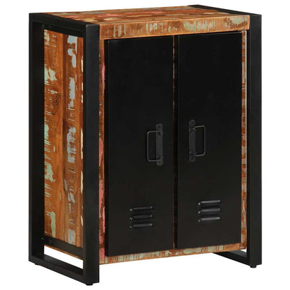 Skänk Trä flerfärgad 55x35x70 cm massivt återvunnet trä