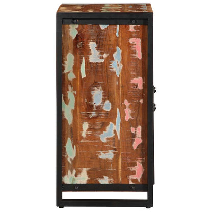 Skänk Trä flerfärgad 55x35x70 cm massivt återvunnet trä