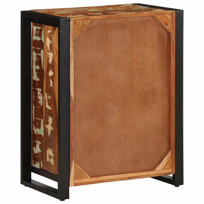 Skänk Trä flerfärgad 55x35x70 cm massivt återvunnet trä