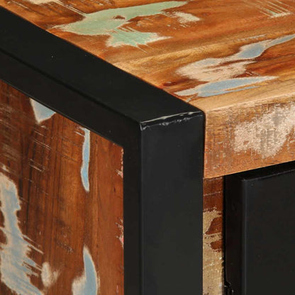 Skänk Trä flerfärgad 55x35x70 cm massivt återvunnet trä