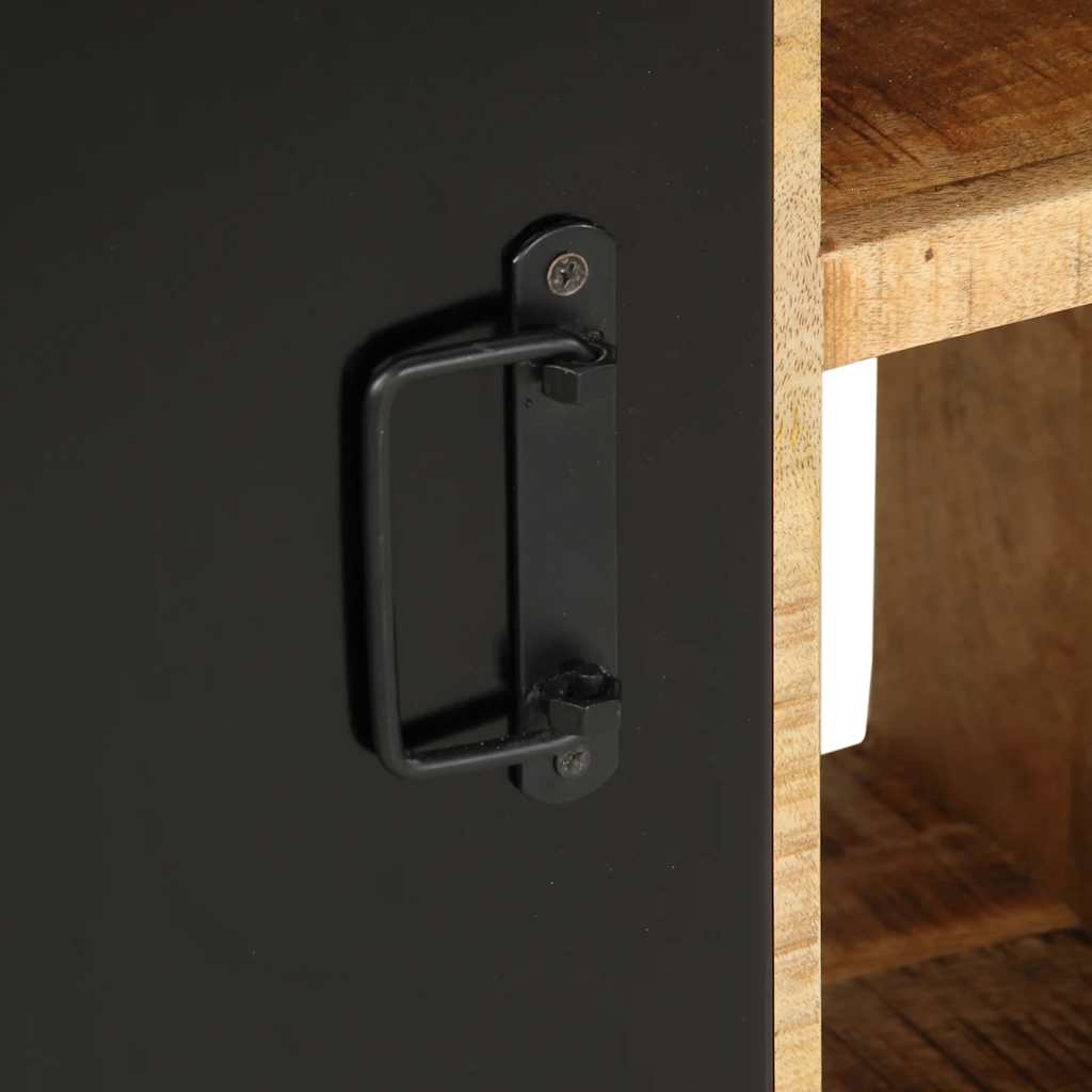 Skänk Trä 55x35x70 cm massivt grovt mangoträ