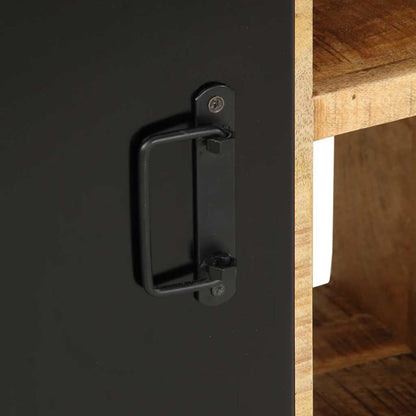 Skänk Trä 55x35x70 cm massivt grovt mangoträ