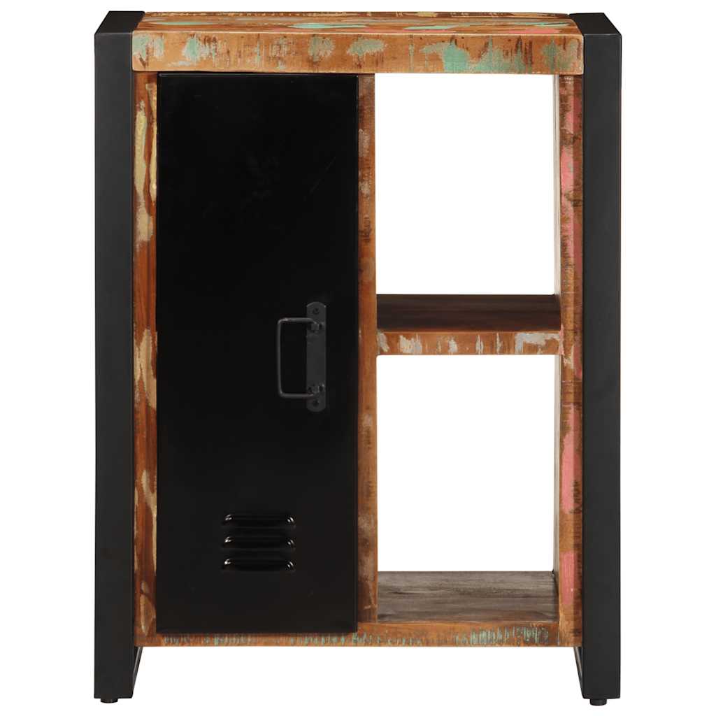 Skänk Trä flerfärgad 55x35x70 cm massivt återvunnet trä