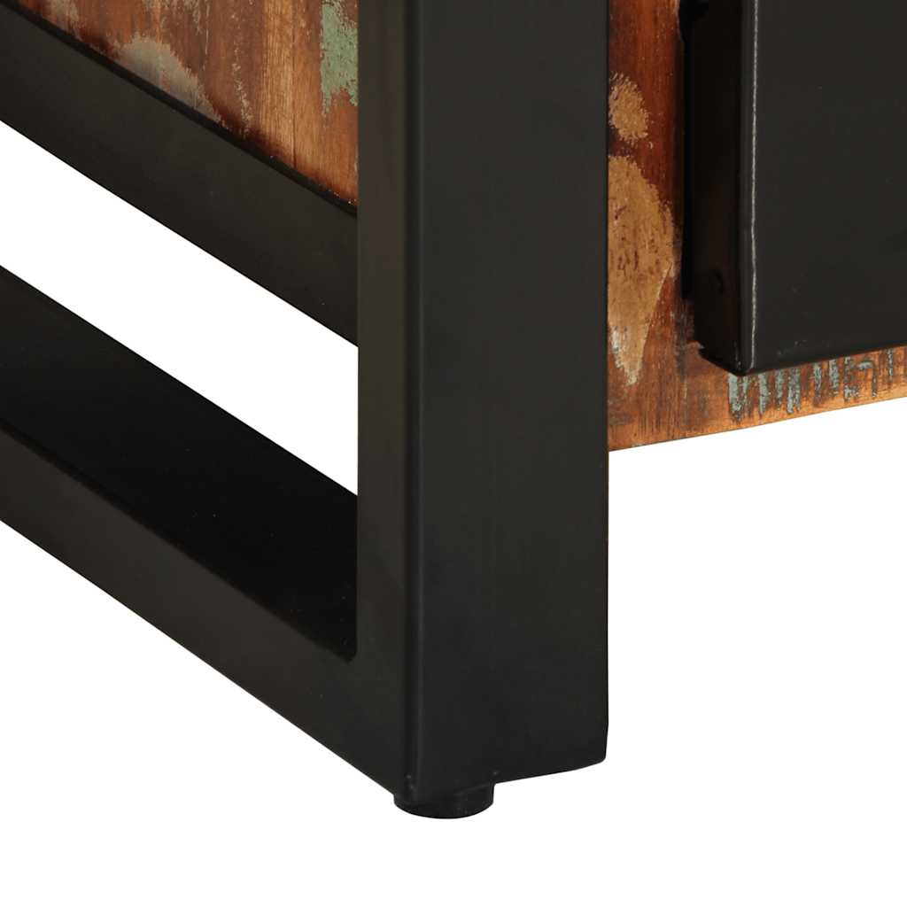 Skänk Trä flerfärgad 55x35x70 cm massivt återvunnet trä