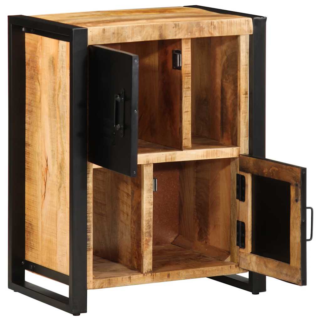 Skänk Trä 55x35x70 cm massivt grovt mangoträ