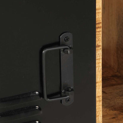 Skänk Trä 55x35x70 cm massivt grovt mangoträ