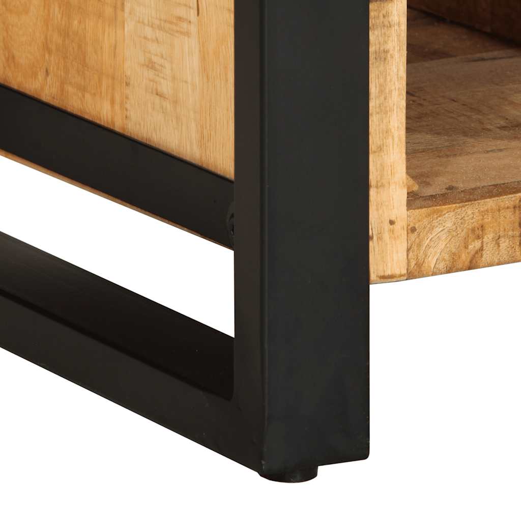 Skänk Trä 55x35x70 cm massivt grovt mangoträ