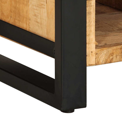 Skänk Trä 55x35x70 cm massivt grovt mangoträ