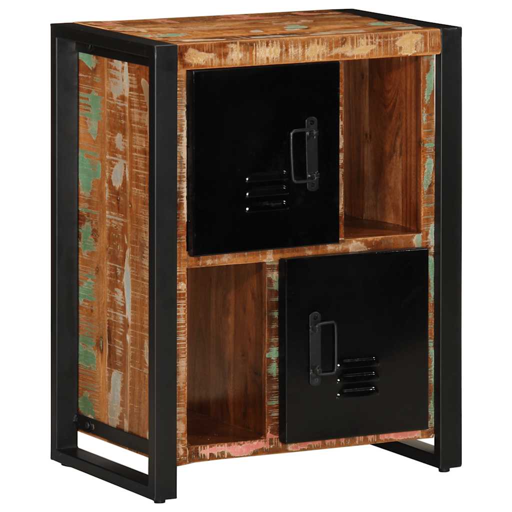 Skänk Trä flerfärgad 55x35x70 cm massivt återvunnet trä