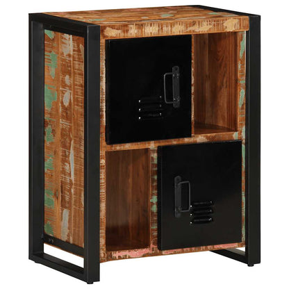 Skänk Trä flerfärgad 55x35x70 cm massivt återvunnet trä