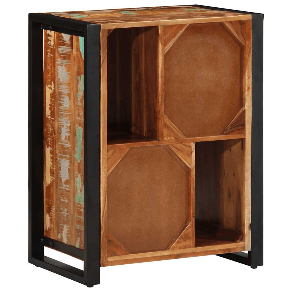 Skänk Trä flerfärgad 55x35x70 cm massivt återvunnet trä