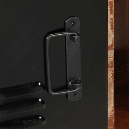 Skänk Trä flerfärgad 55x35x70 cm massivt återvunnet trä