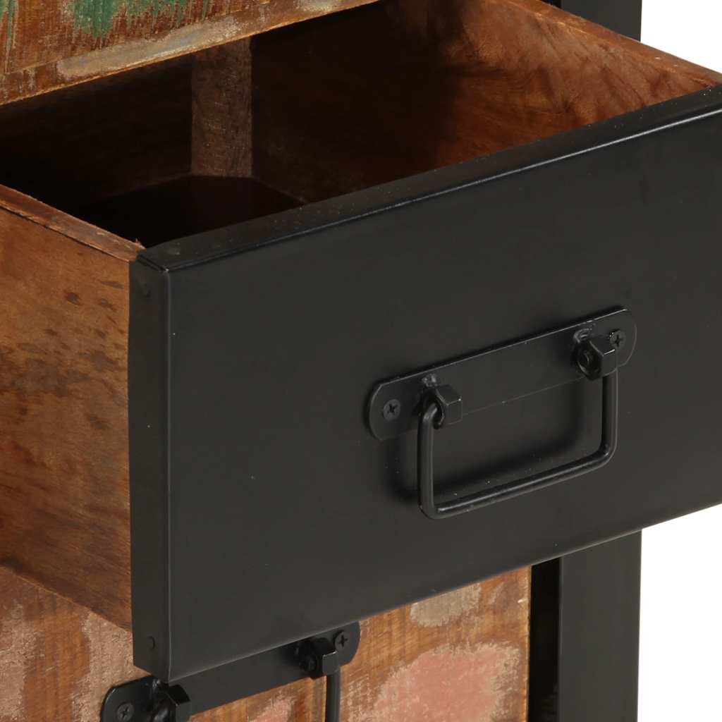 Byrå Trä flerfärgad 40x40x75 cm massivt återvunnet trä