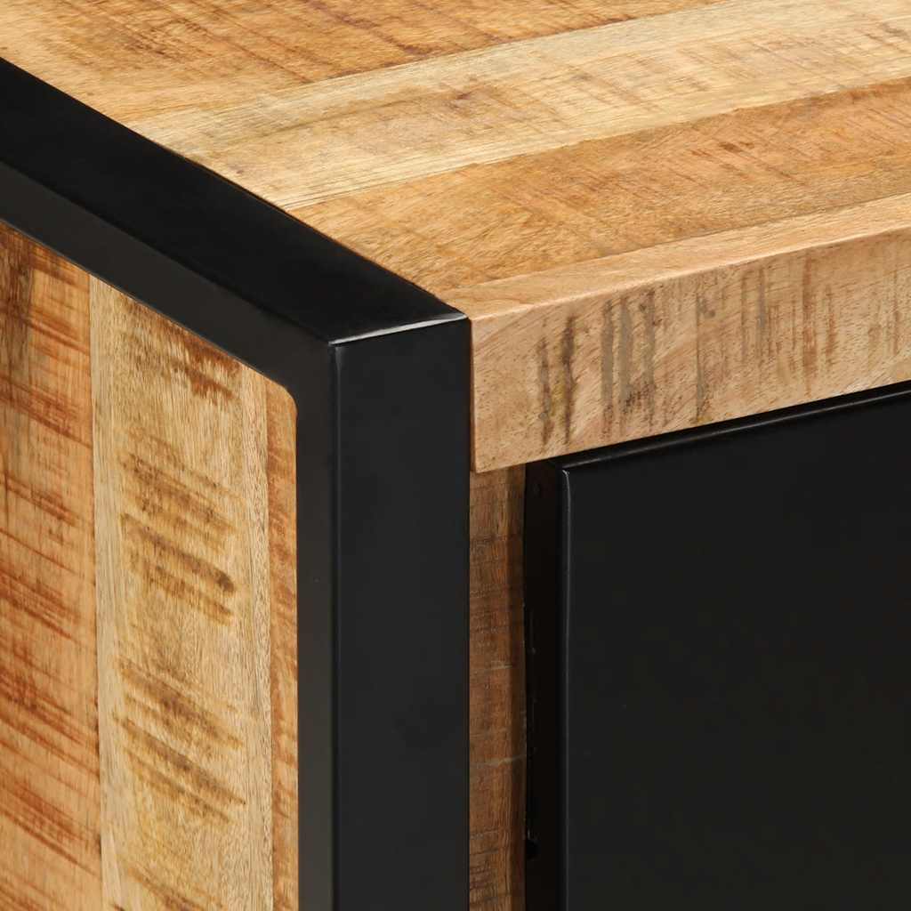 TV-Möbel Trä TV-Bänk 80x30x40 cm massivt grovt mangoträ