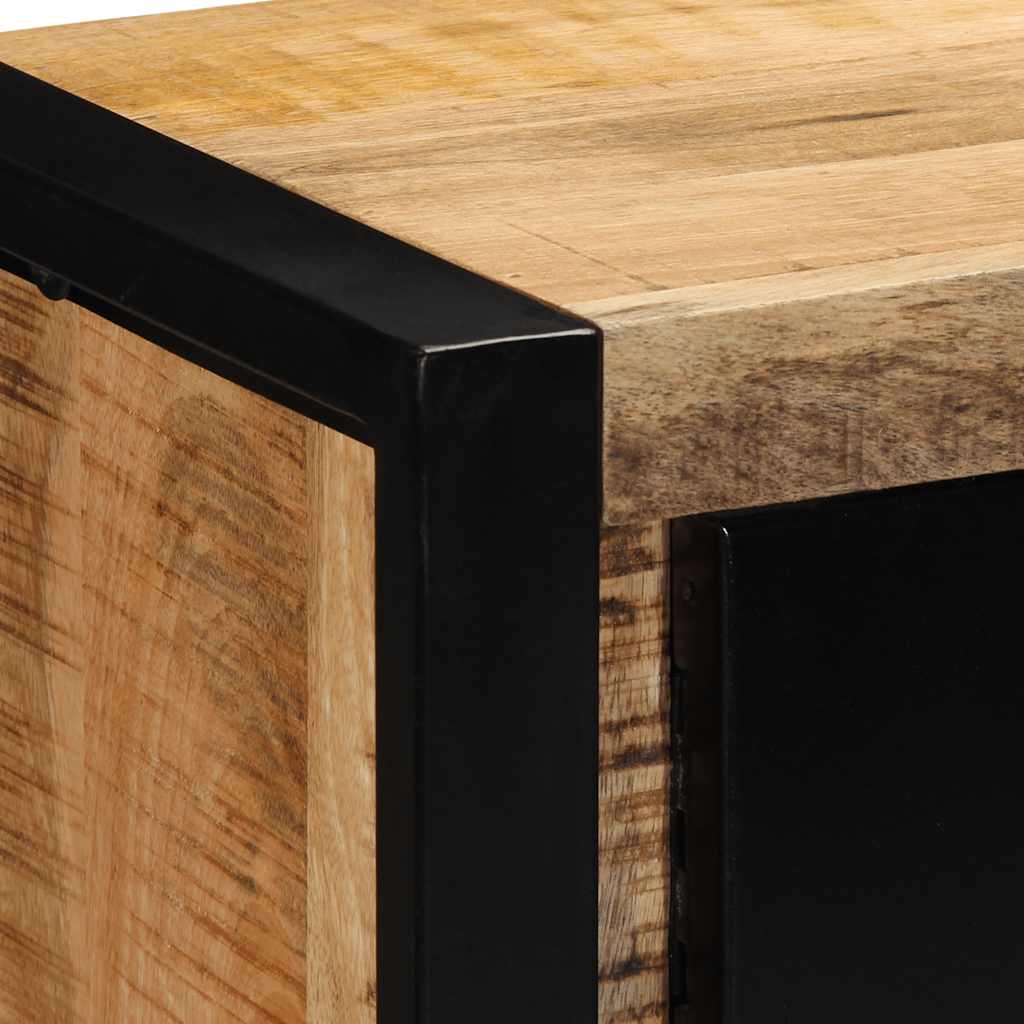 TV-Möbel Trä TV-Bänk 80x30x35 cm massivt grovt mangoträ