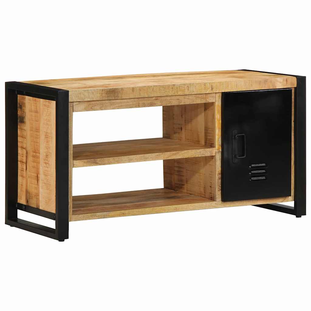 Skoställ Brun Skobänk 100 x 40 x 50 cm Massivt Mangoträ
