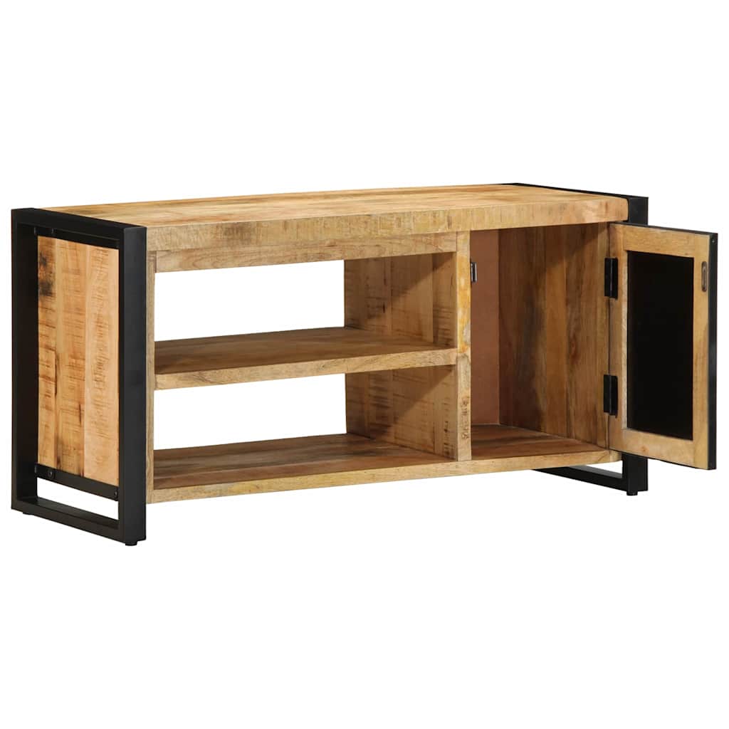 Skoställ Brun Skobänk 100 x 40 x 50 cm Massivt Mangoträ